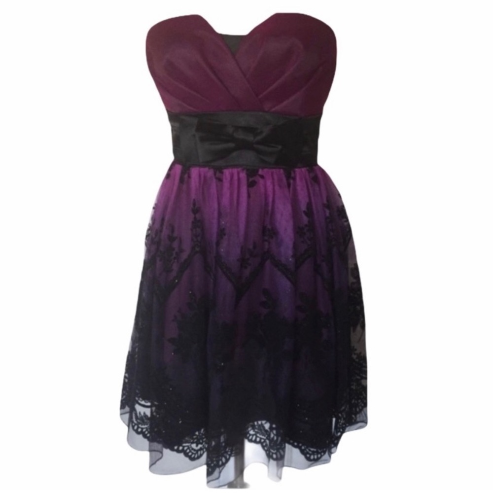 Vintage Trixxi Evening Dress Purple Size 3